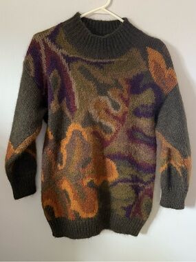 Vintage Linda Allard Ellen Tracy Mohair Sweater Petite Small
